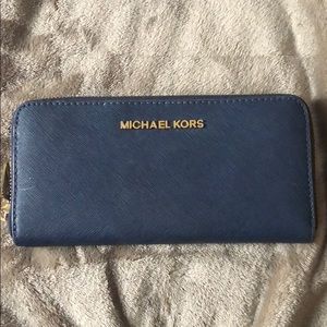 Michael Kors Navy Blue Wallet